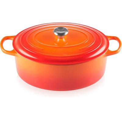 Чугунная жаровня Le Creuset Signature овальная 35 см духовка красная 8,9 л (21178350902430)