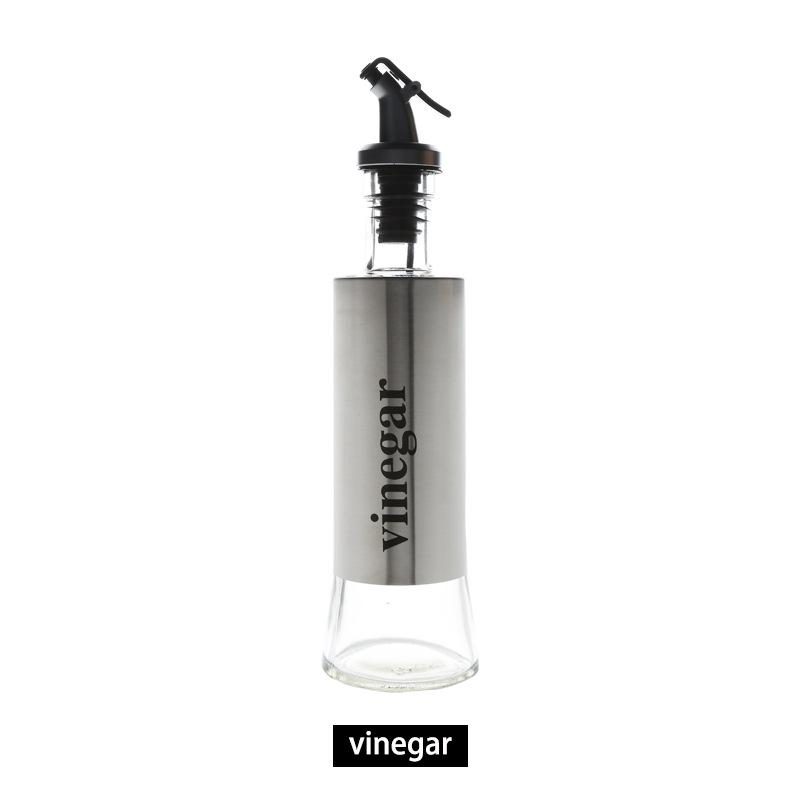 Нержавеющая сталь стеклянная приправа Бытовая кухонная приправа набор бутылок бутылка соевого соуса стеклянная приправа бутылка