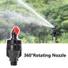 360° Rotating Garden Irrigation Nozzle Large-Area Coverage Automatic Operation Lawn Irrigation Sprinklers 1/2 Inch Durable