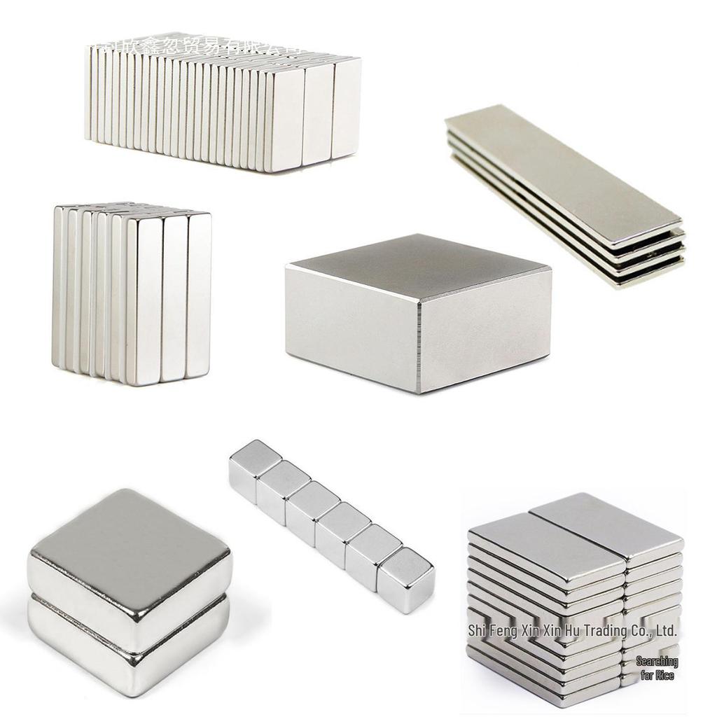 Neodymium Iron Boron Magnet Bar, 50x10x5mm Magnetic Steel Strip
