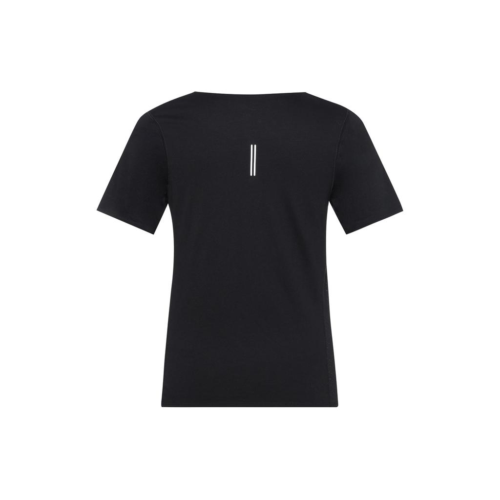 Nike Женский топ для бега City Sleek Dri-Fit с коротким рукавом, черный CU3235-010