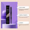 Zephoco Dual-Ended Eyeshadow Eyeliner Pen Metallic Silver Black Quick Dry Smooth Glide Waterproof Long-Lasting 2 Pack