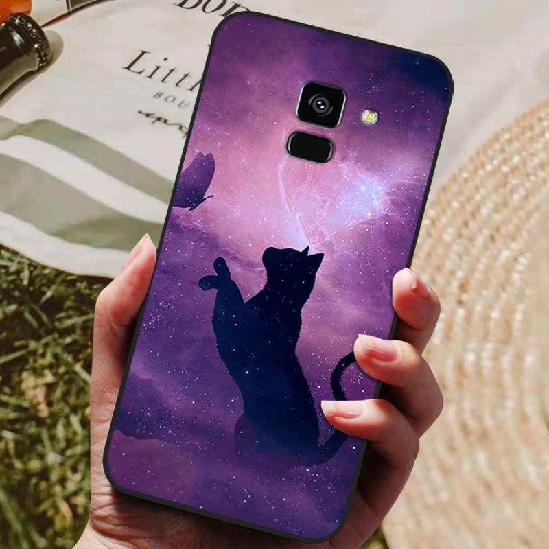 Для Samsung Galaxy A8 2018 A530 A530F Чехол Силиконовый Мягкий ТПУ Чехол для телефона Для Samsung A8 Plus 2018 A730 A730F Чехол Черный Coques