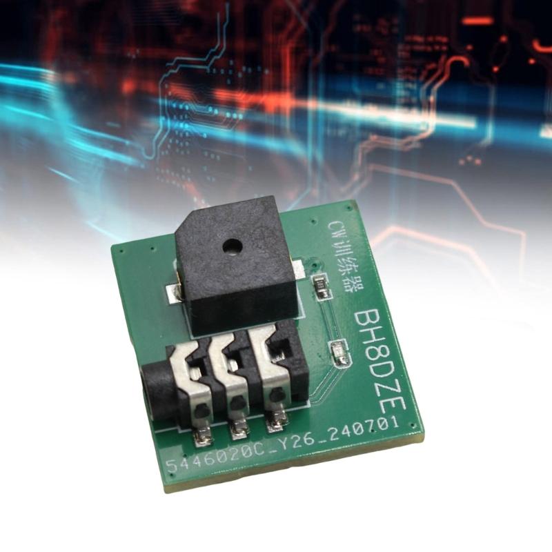 Lightweight CW Morse Code Practice Tool Morse Key Trainer With LED Indicator Beepers For All Skill Morse Code Training