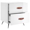 VidaXL Bedside Table High Gloss White 40x35x47.5 Cm Engineered Wood 827248
