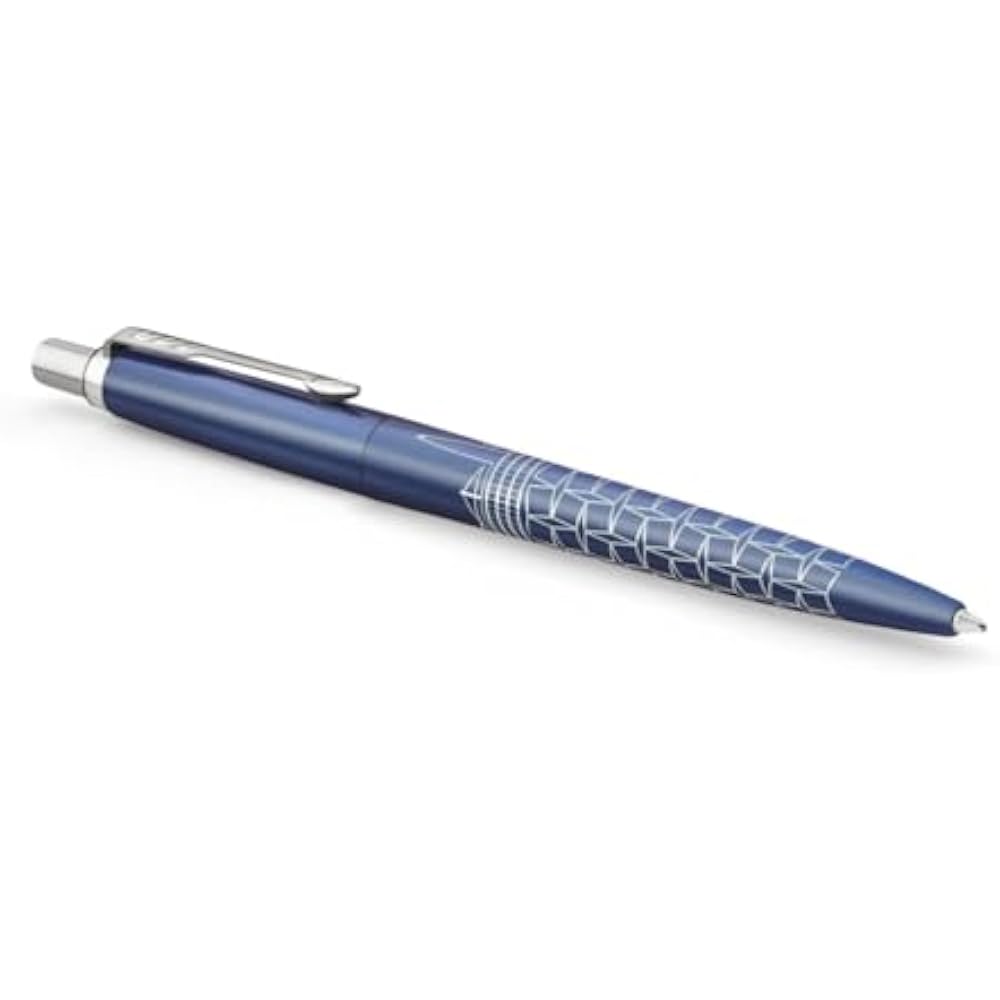 PARKER Ручка-шариковая Parker, Jotter Синий CT, Средняя, На масляной основе, Подарочная коробка, Подарок, Премиум 2...