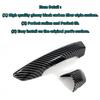 Glossy Carbon Fiber Cover Trim For 2010-14 VW GTI Hatchback 4D Side Door Handle