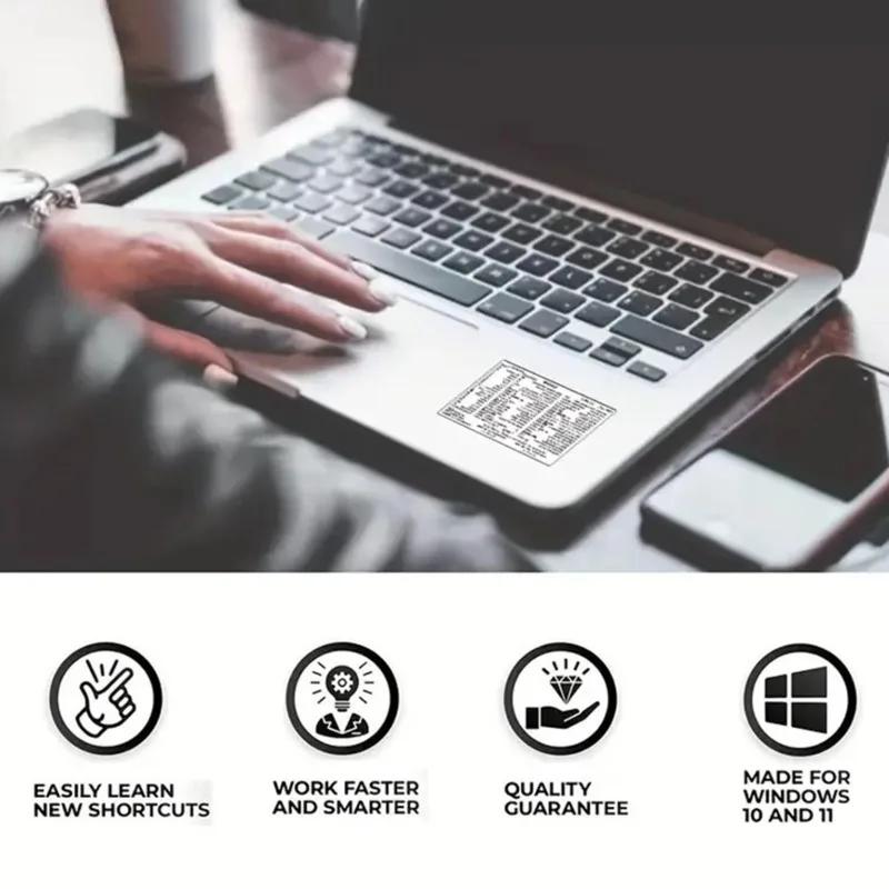 Для Mac Windows Наклейки с горячими клавишами Word Excel Прозрачные наклейки Графика букв Защитная наклейка для ноутбука Быстрая навигация