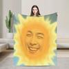 Singer TTAEYANG  Warm Blanket  Travel Office Plush Throw Blanket Funny Couch Bed Flannel Bedspread Sofa Bed Cover