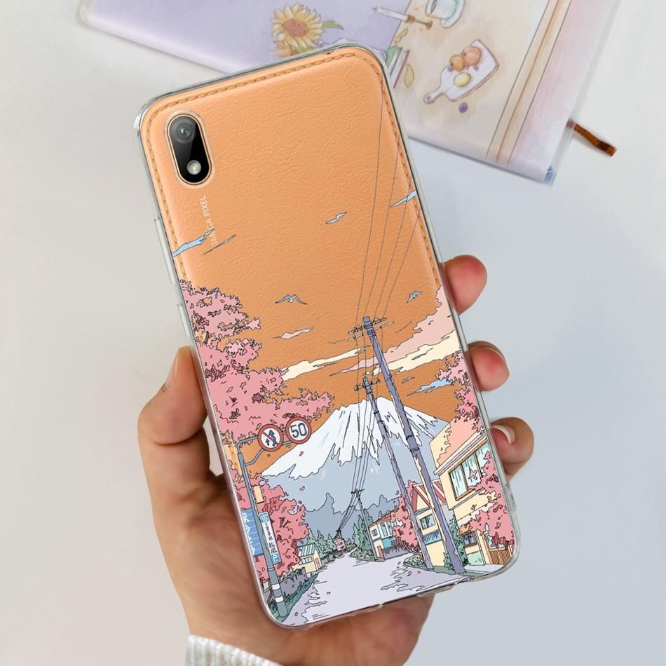 For Huawei Y5 2019 Phone Case Huawei Y5 (2019) AMN-LX9 LX1 LX2 LX3 Fashion Painted Soft Silicone TPU Slim Back Cover