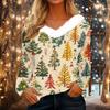 Long Sleeve Shirts For Women Cute Tops Christmas Prints Tees Blouses Casual Plus Size Basic Tops Pullover