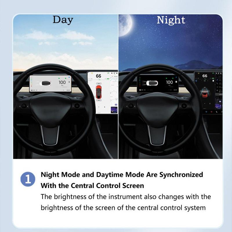 Для Tesla Heads Up Display Model 3 Y Цифровая приборная панель 9 дюймов IPS LCD Информационный Hud Display Carplay Модификация Аксессуары