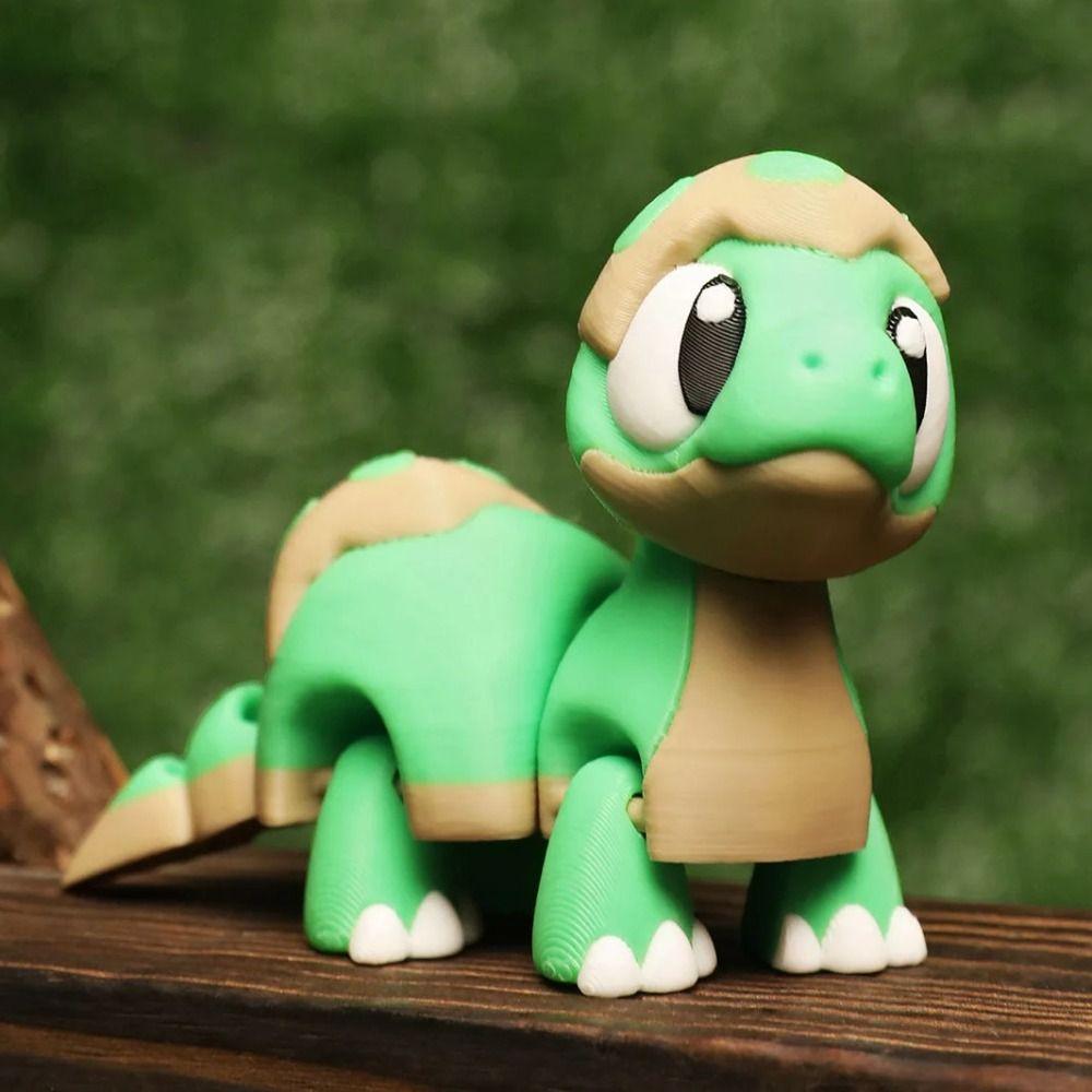 Joint Movable Simulation Dinosaur Model Swinging Pet 3D Printing Toys  Desktop Decor
