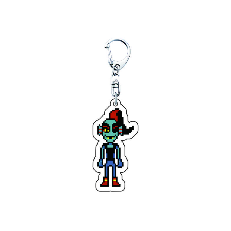 Игра Undertale Пиксельный брелок 6см Акриловый Санс Флоуи Папирус Азриэль подвеска машина брелок сумка аксессуары аниме подарок