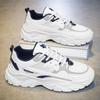 Spring Men's Shoes New Breathable Mesh Shoes Men's Korean Style Trendy Versatile Thick Soled Sneakers Casual Dad Shoes Men