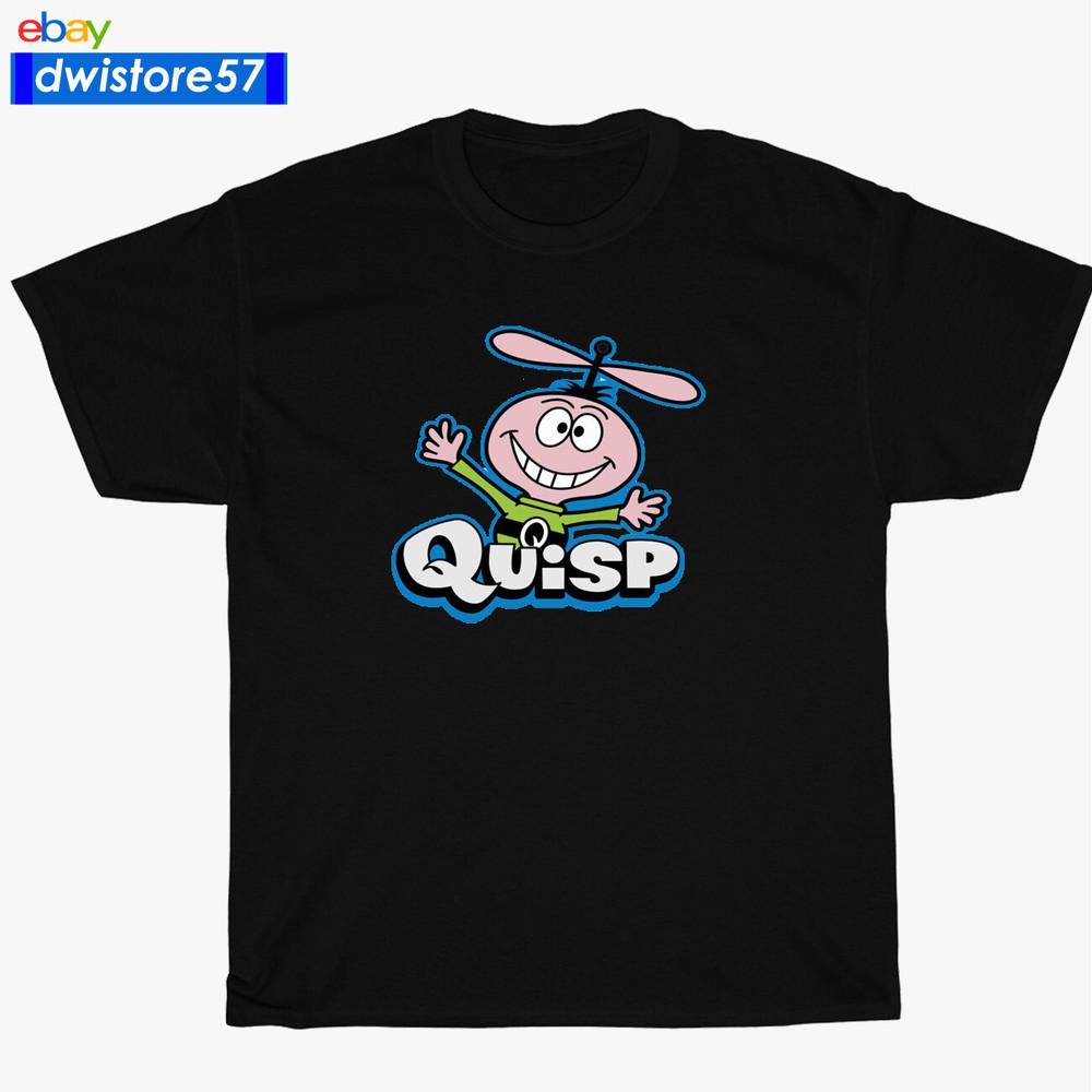 Новая футболка с логотипом хлопьев Quisp. Много цветов. Размеры от S до 5XL. Сделано в США. Унисекс.