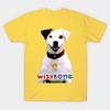 Мужская черная футболка с принтом Wishbone Печать на трансферной бумаге без вырезания Хлопковая футболка