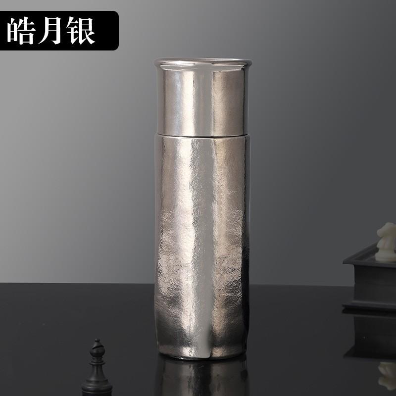 Pure Titanium Vacuum Insulated Tumbler With Magnetic Lid Tea Infuser 450ml Lightweight Luxury Travel Mug Office Home