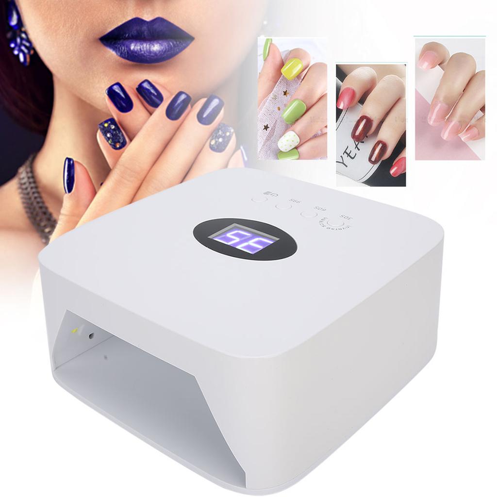 54W Intelligent Nail Art LED Lamp Dryer Multifunctional Gel Polish Curing UVLED Light Manicure Tool