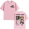 Rapper Kidd Keo Bando Boyz Album 2025 Graphic TShirts Mens Vintage Fashion Oversized Cotton T Shirt Hip Hop Clothing Tshirts