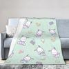 Pochacco Dog Pattern Blanket Cartoon  Plush Throw Blankets Airplane Travel Printed Soft Warm Bedsprea