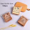100Pcs Plastic Cookies Baking Packaging Bag Self-adhesive Bread Packaging Bags  Bread Toast
