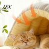 Comfortable Pet Bed for Sleeping Cat Cave Bed, Warm Semi Enclosed Hideaway, Winter Bag with Snap Buttons, Cozy Calming Indoor Cats Washable Plush