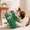 Plush Cactus Cat Toy Toy, Catnip Filled Chew Cute Stuffed Kitten Teething for Indoor Cats Entertainment Colorful