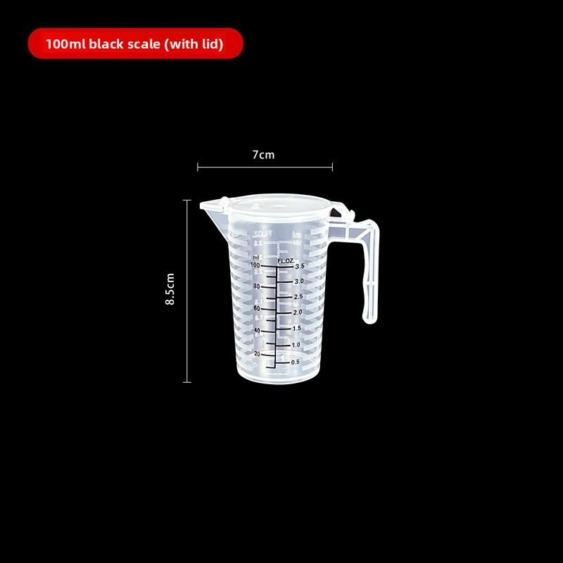 Утолщенный пластиковый мерный стакан с мерной шкалой, градуированный стакан, мерный стакан, мензурка, мерный цилиндр, градуированный пластиковый стакан