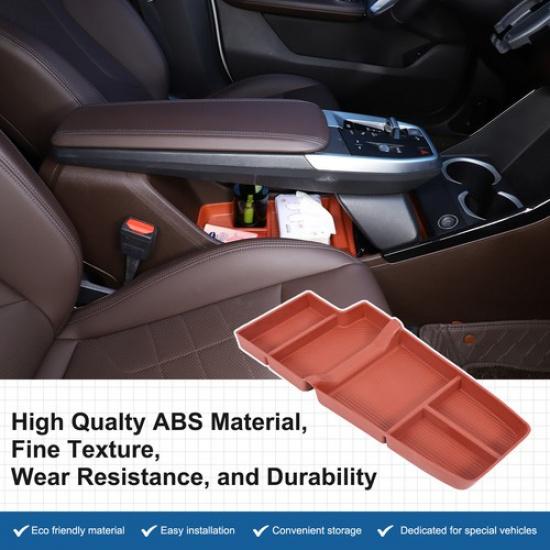 Red Center Console Lower Storage Box Organizer Tray For For BMW X1 U11 -2024