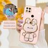 Redmi9c Роскошный чехол-держатель для зеркала с покрытием для Xiaomi Redmi 9c 9 9a 10 10a 10c 13c 12 12c A1 A2 Plus 9at Силиконовый чехол-подставка