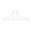 2 Pcs Shower Splashing Guard Transparent Self Adhesive Anti Splashing Bathtub Corner Guard for