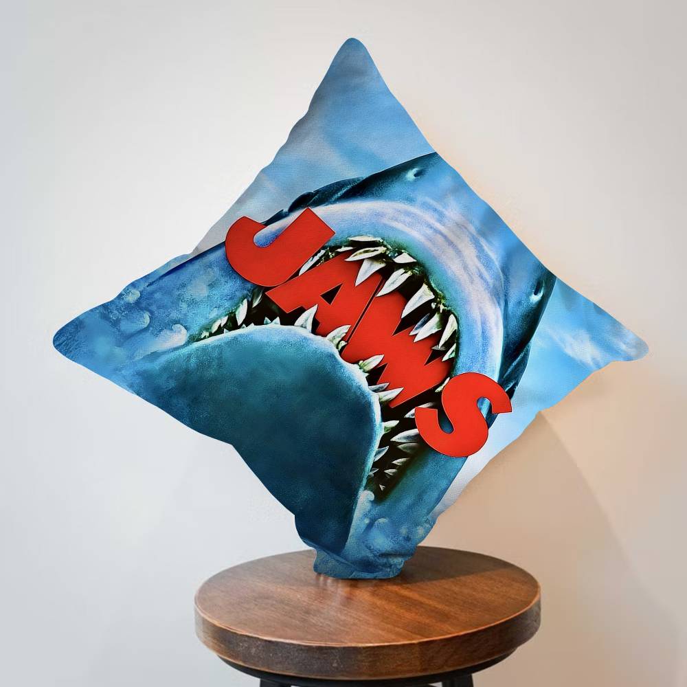 JAWS Movie Pillow Cover For Bedroom Room And Living Room Sofa Decorative Cushion Cover