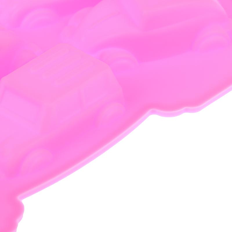 1Pc Cartoon Car Shape Silicone Mold Diy Chocolate Muffin Ice Baking Pan Soap Pastry Bakeware Cake Decoration Baking Mold