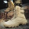 Men's Waterproof Hiking Boots Lightweight Work Boots Military Tactical Boots Durable Combat Boots