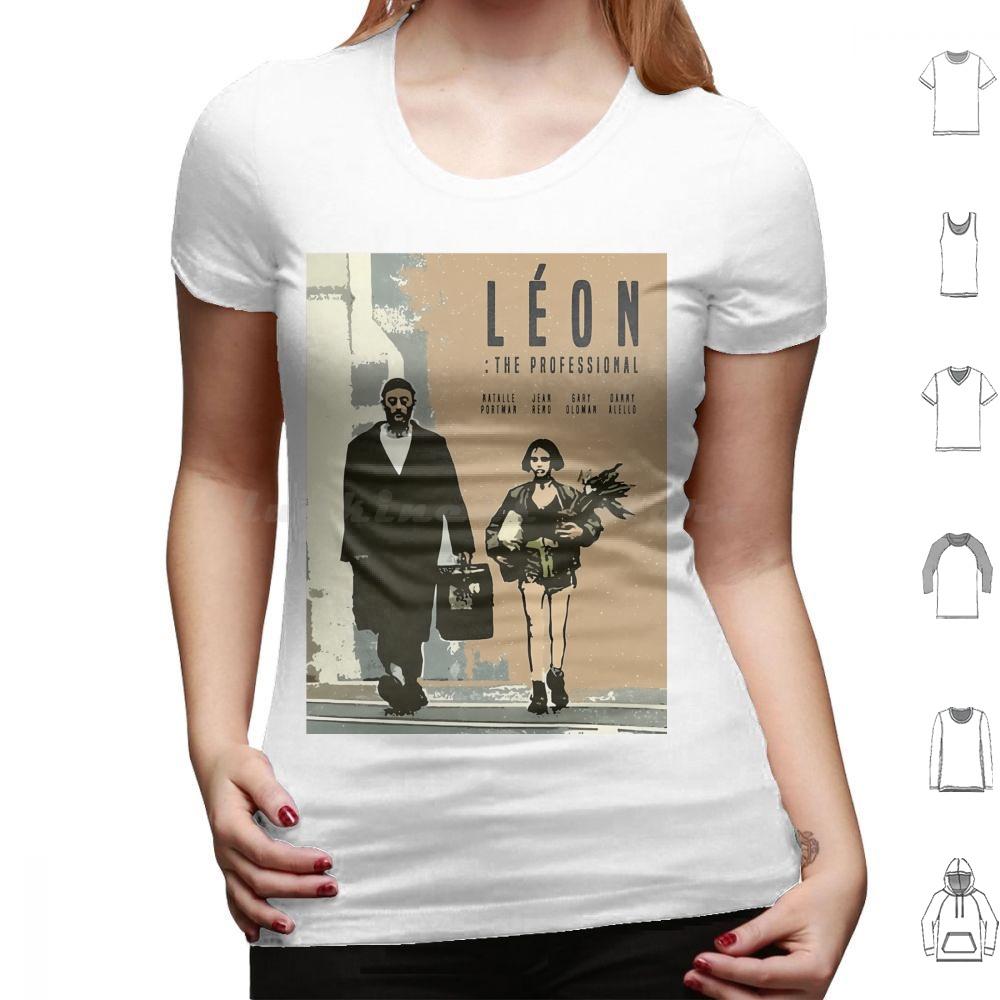 Футболка Leon Retro Movie Хлопок Мужская Женская Печать DIY Leon Leon Профессионал Фильм Профессионал Леон Монтана Матильда