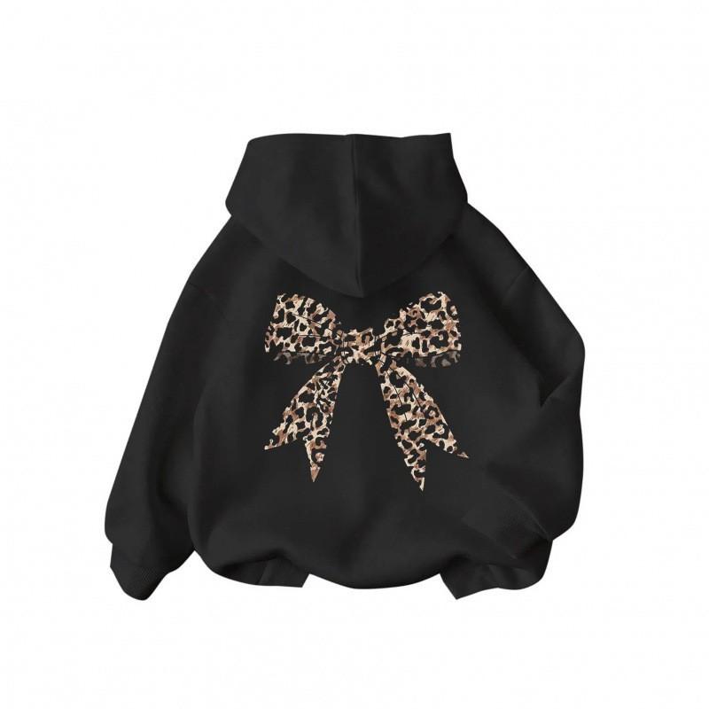 Kids Hooded Long Sleeve Sweatshirt Cartoon Print Unisex Casual Top Winter
