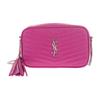 Ysl Lou Серебряный Логотип Кисточка Подвеска Цепочка Мини Сумка-Камера Женские сумки Фиолетовый 6125791GF06-5554