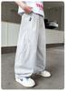 Boys' straight leg wide leg casual pants 2026 new mid size boys' summer thin anti mosquito loose sports pants