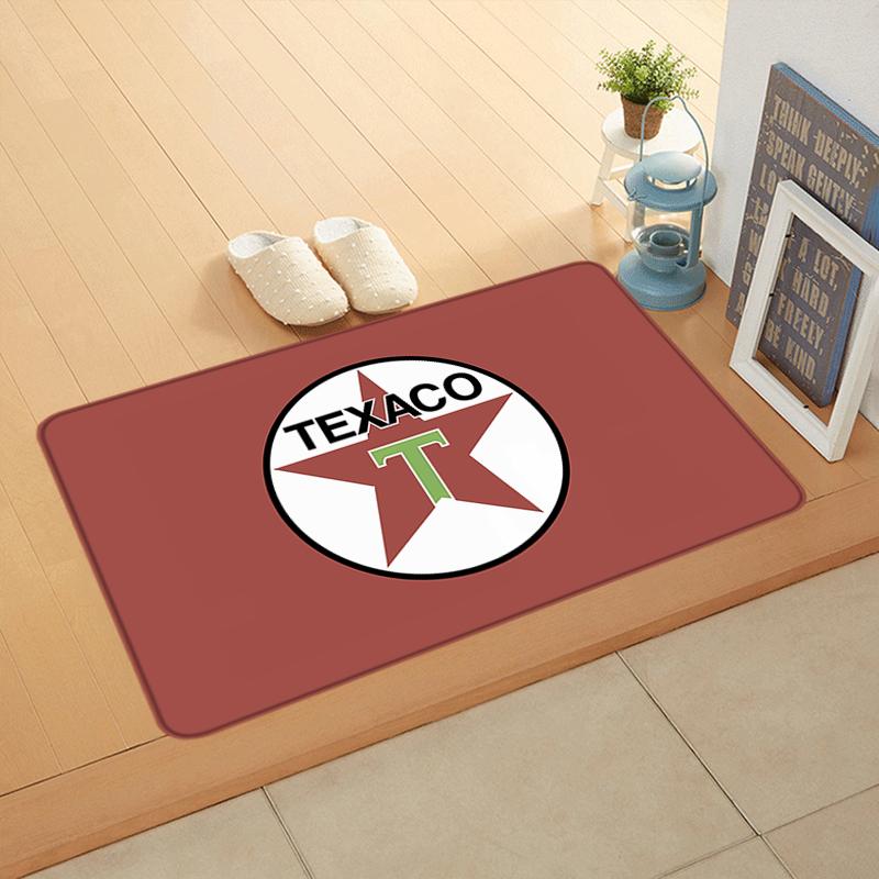 Interior Floor Mat Doormat Texacos Gas Oil Non-slip Foot Rug for Entryway Kitchen Carpet Bedroom Bedside Mats Home Decorations