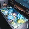 Игровой коврик для мыши Genshin Impact Странник Противоскользящая резина Большой коврик для стола Заблокированный край Утолщенный коврик для игрового стола ноутбука Hybxaxc