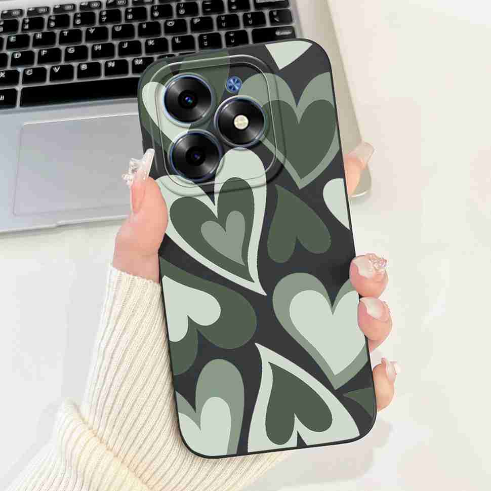 Розовый Кот Для Tecno Spark Go 2024 Чехлы BG6 Мягкий Силиконовый Чехол Для Tecno Spark 20 Spark20 SparkGo 2024 Корпус Чехол Для Телефона