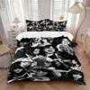 3Pcs Fashionable Faces Collage Bedding Set Quilt Cover Pillowcase Home Christmas Xmas Halloween Gift 1 Duvet Cover 2 Pillowcase Em92427