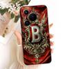 Для Huawei Pura 70 Прозрачный Чехол Эстетичный Роскошный Корона Мода Буквы от A до Z 2D Расписной Мягкий Чехол для Huawei ADY-LX9 ADY-AL00