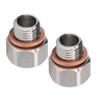 Metric Fitting Adapter 1 8in NPT Female to M12x1.25 Male Aluminium Alloy Fitting for Automobiles