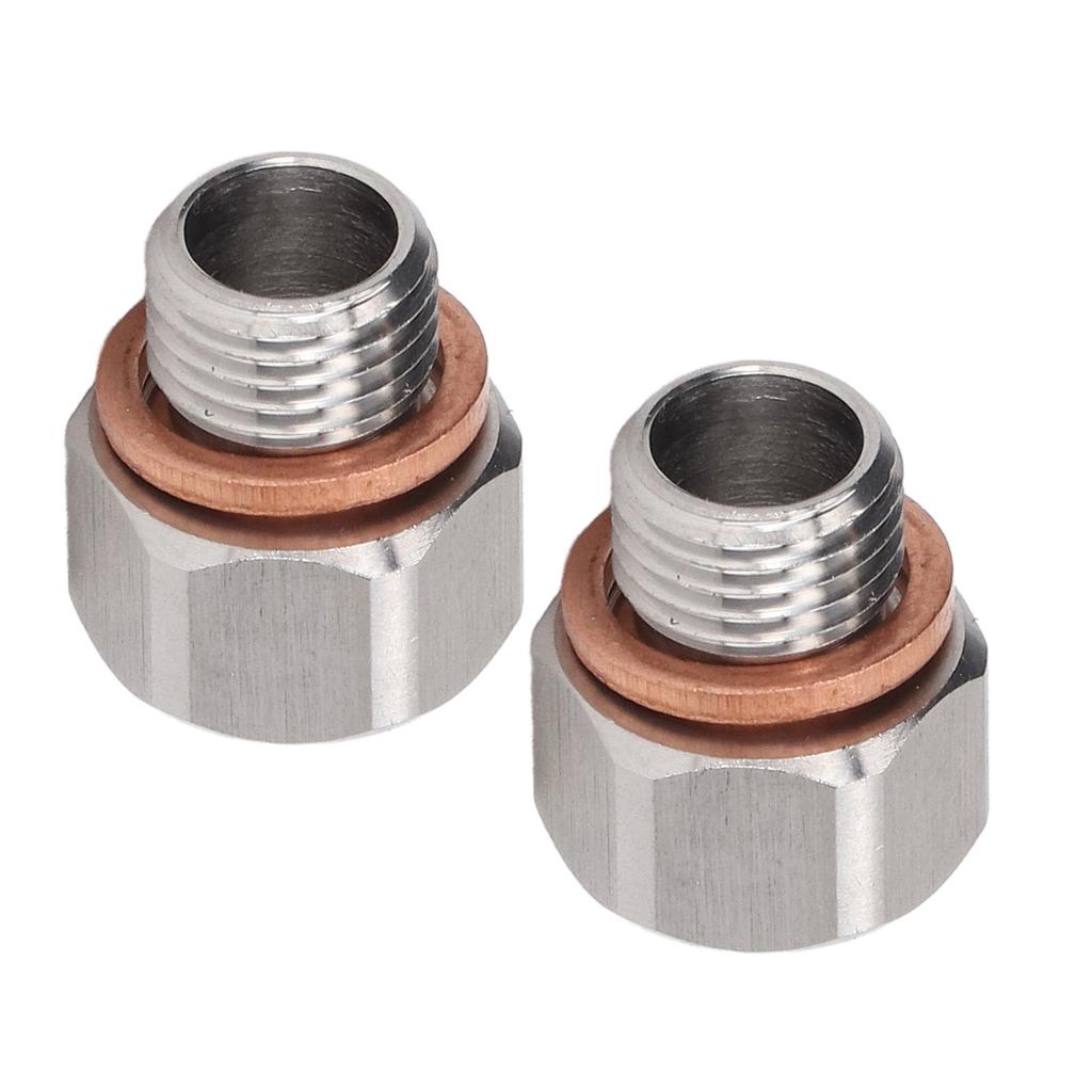 Metric Fitting Adapter 1 8in NPT Female to M12x1.25 Male Aluminium Alloy Fitting for Automobiles
