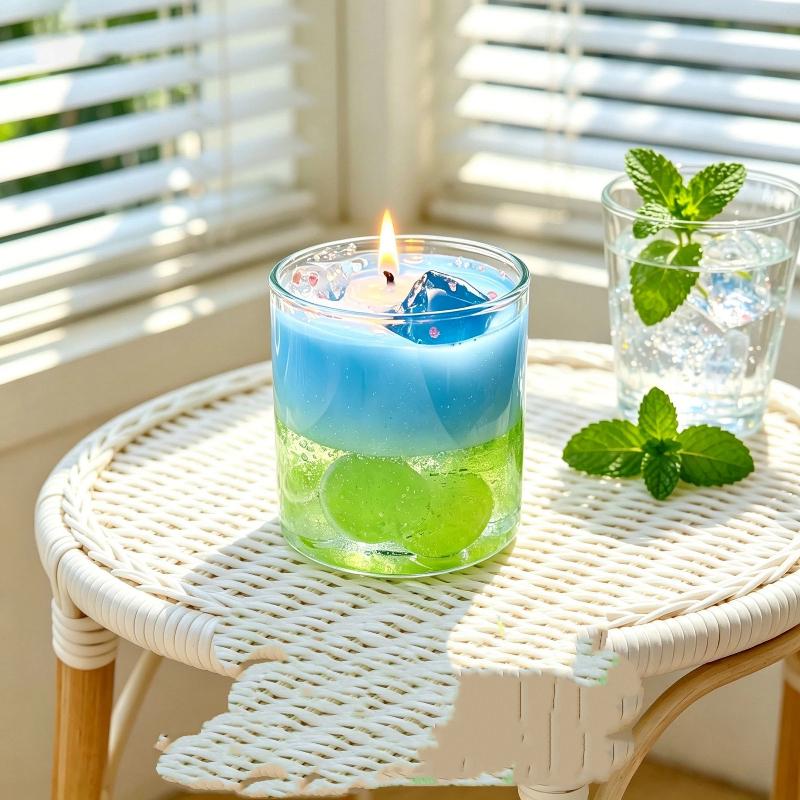 Double-Layered Gradient Scented Candles Cool Summer