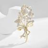 Senior Brooches Flower Leaf Brooch Pins for Women Suit Pendant Fashion Brooches Jewelry
