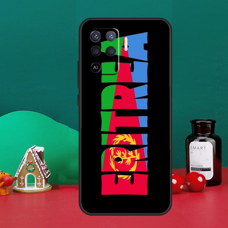 Eritrea Flag Case For Oppo A16 A76 A96 A17 A60 A40 A80 A98 A58 A78 A18 A38 A57 A74 A54 A94 A15 A5 A6 Pro