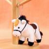 Cute Stuffed Animal Horse Plush Doll Soft 12cm Plush Horse Pendant Long Hair Long-haired Pony Keychain Gift